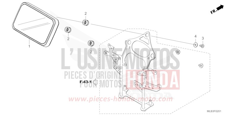 METER (CB750AS) for Hornet 750 MAT PEARL GLARE WHITE (NHB54) from 2025